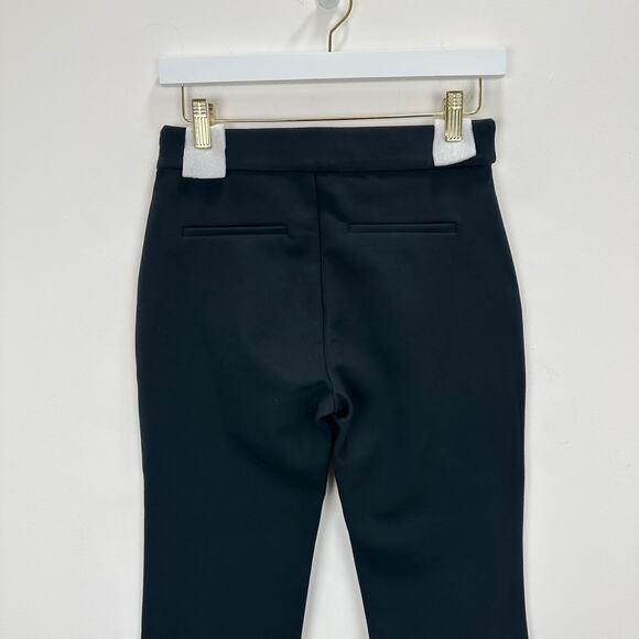 J.Crew Petite Crop Flare Ponte Pant Stretch Knit Black Classic Comfort US 4P NWT - Picture 9 of 13